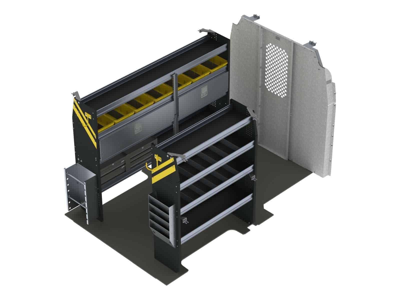 Aménagement de fourgonnette pour électricien, Ford Transit toit moyen, empattement 130