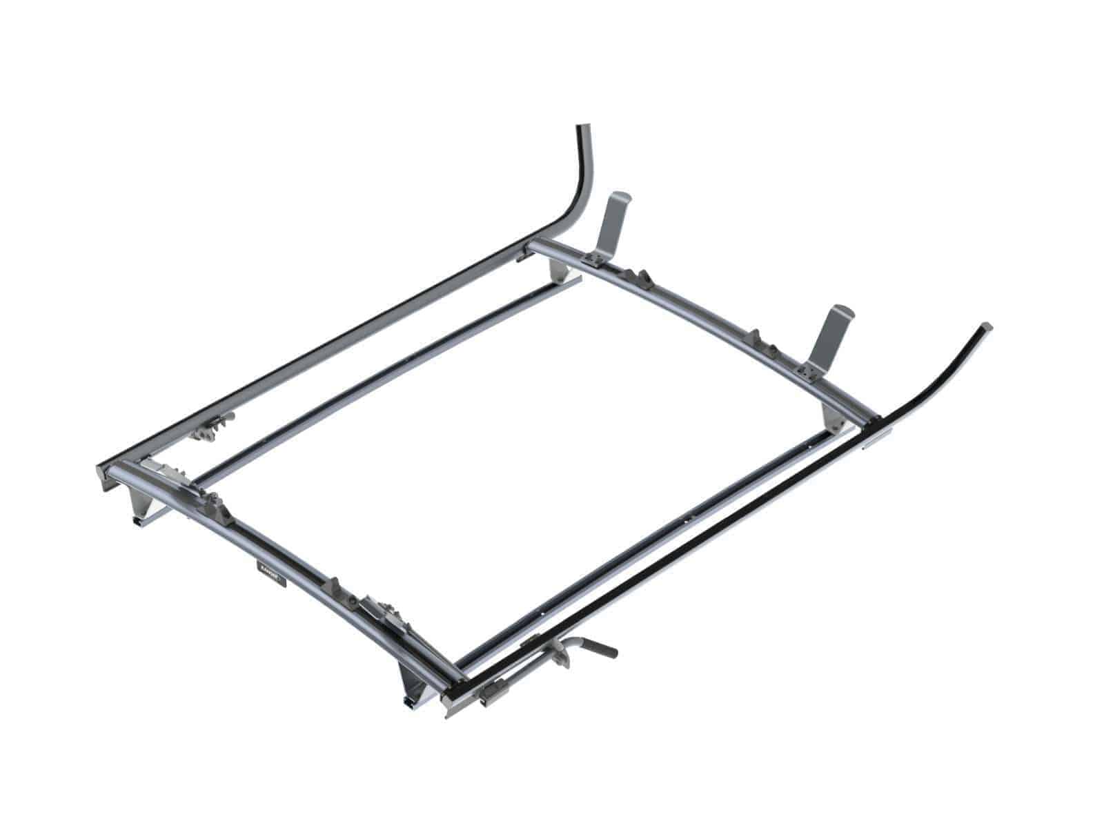 Support d'échelle à fixation double, aluminium, 2 barres, Nissan NV200 / City Express