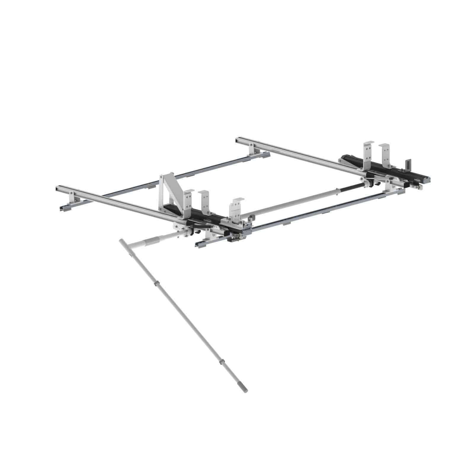 Support d'échelle abaissable Max Rack 2.0 simple pour RAM ProMaster empattement court - 1870-PHS